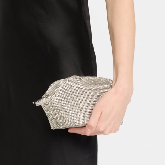 Cult Gaia Women's Lucette Embellished Clutch Bag Clear NWT - Picture 5 of 13